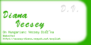 diana vecsey business card